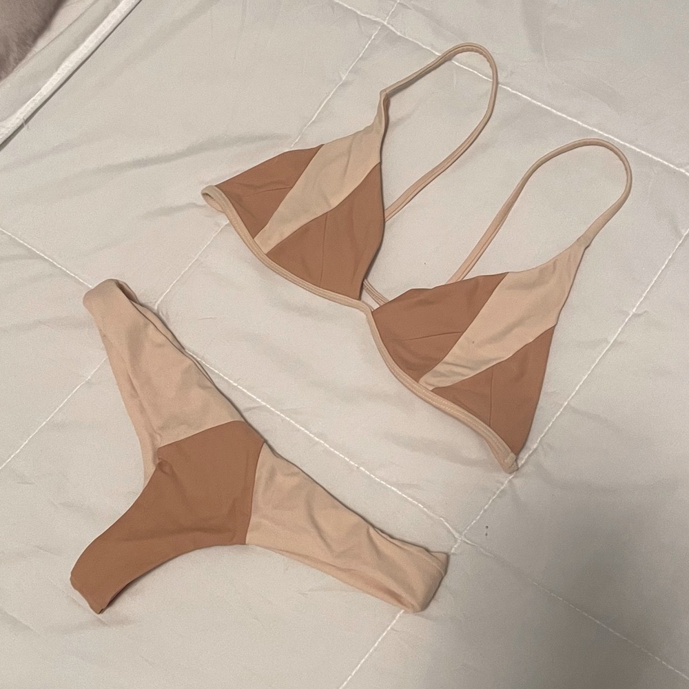 Stone Fox Swim tan/brown bikini